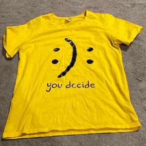 Amazon shirt Color: yellow Size: Medium